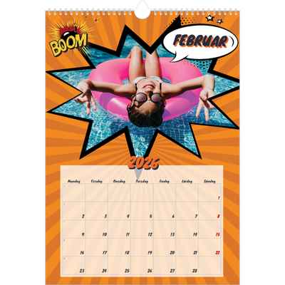 Årskalender A3 — Tegneserie [Februar]