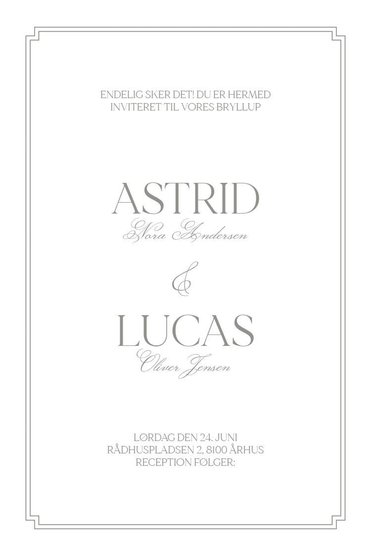 Invitationer — Smuk typografi