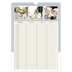 Familiekalender A3  — Familiekalender i jordfarver - Familie på 3 [Januar]
