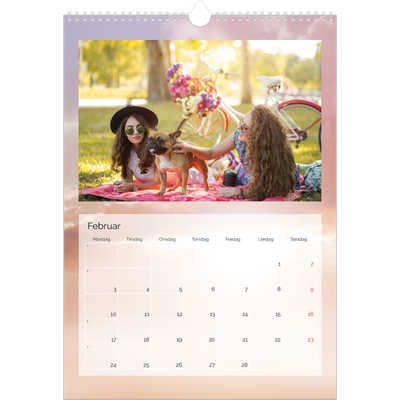 Årskalender A3 — Skyer [Februar]