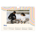 Fotokalender A4 — Retro striber [kalender forside]