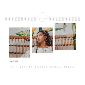 A5 Landskab Fotokalender — Rejsemosaikker