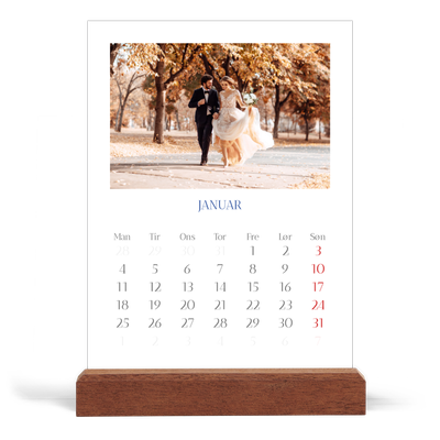 Staffeli kalender - stående  — Klassisk kobolt [Januar]
