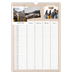 Familiekalender A3  — Naturlig familiekalender - Familie på 4 [Januar]
