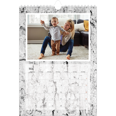 Fotokalender A4 (20 x 30 cm) — Træbark [kalender forside]