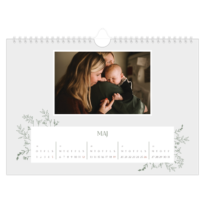 Fotokalender A4 — Håndtegnet blomster [kalender forside]