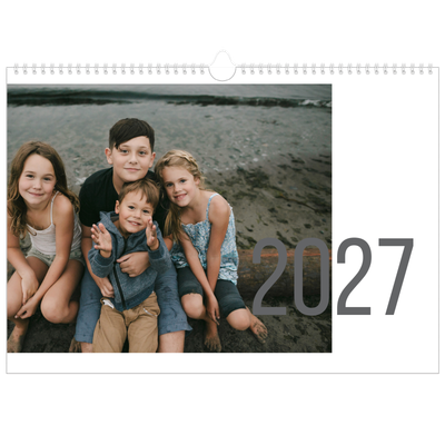 A3 Foto Kalender — Måneder i tal [kalender forside]