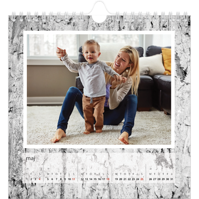 Årskalender kvadratisk — Træbark [kalender forside]