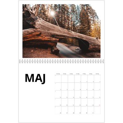 Fotokalender A4 dobbelt (30 x 40 cm) — White space [kalender forside]