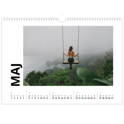 A3 Foto Kalender — White space [kalender forside]