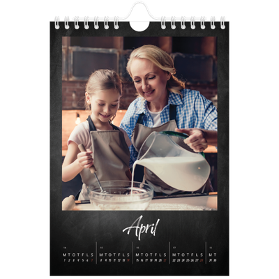 A5 Foto Kalender — Tavlestil [April]