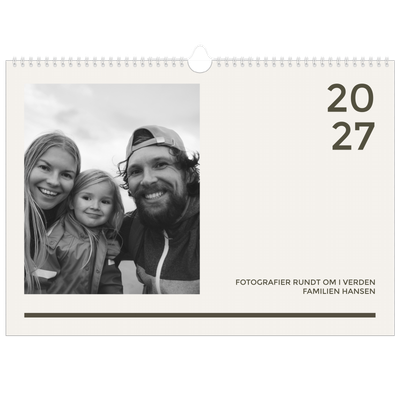 A3 Foto Kalender — Moderne og dristig [kalender forside]