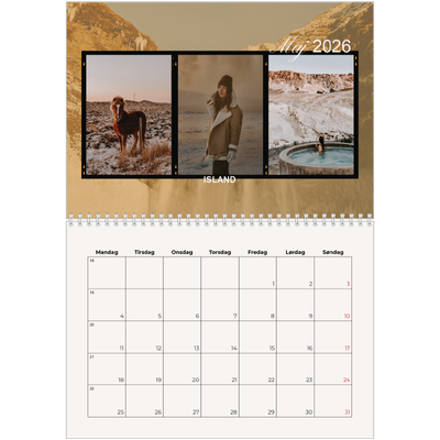 Fotokalender A4 dobbelt (30 x 40 cm) — Eventrylyst [kalender forside]