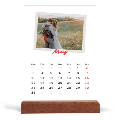 Staffeli kalender - stående  — Signeret tryk [kalender forside]