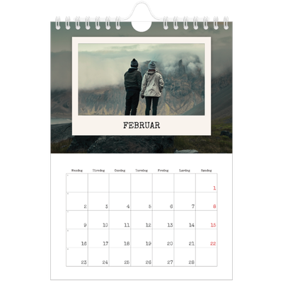 A5 Foto Kalender — Portrætudgaven [Februar]