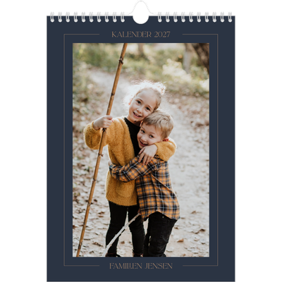 Fotokalender A4 (20 x 30 cm) — Berlinerblåt [kalender forside]