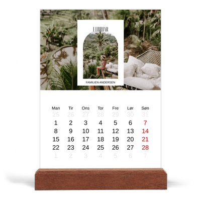 Staffeli kalender - stående  — Den åbne bue [Februar]