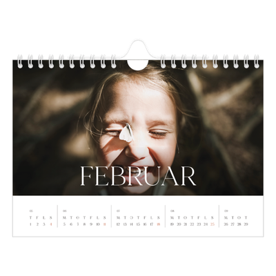 A5 Foto Kalender — Tolv store måneder [Februar]