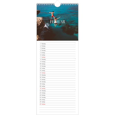 Køkkenkalender  — Endeløs flugt [Februar]