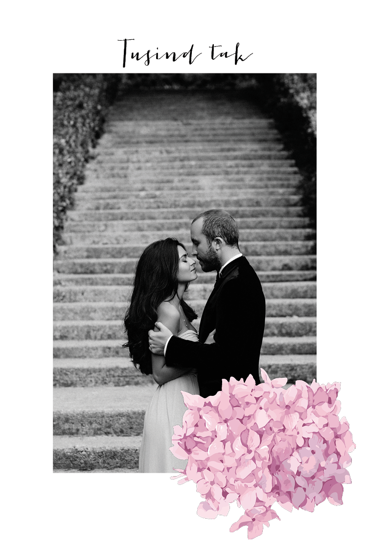 Takkekort — Lilac flowers