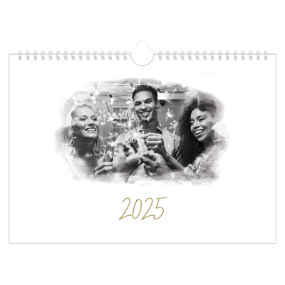 Fotokalender A4 — Diffuse billederammer [kalender forside]