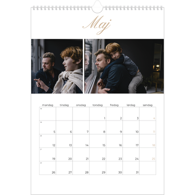Årskalender A3 — Fotolister [kalender forside]