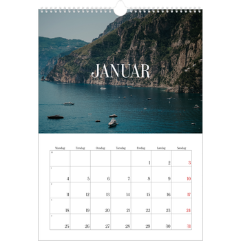 A3 Foto Kalender — Endeløs flugt