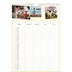 A4 Familiekalender — Moderne familiekalender - Familie på 4 [kalender forside]