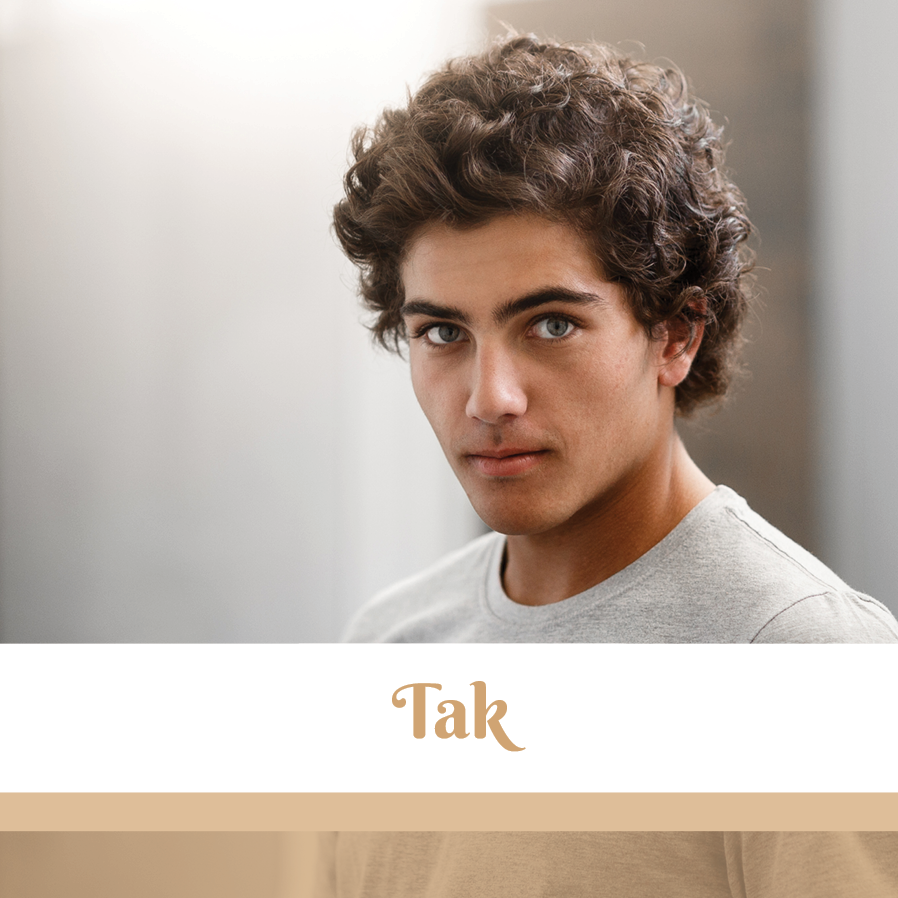 Takkekort — Tredelt design