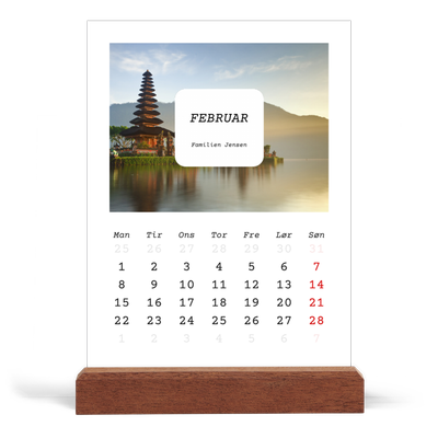 Staffeli kalender - stående  — Den fulle historie [Februar]