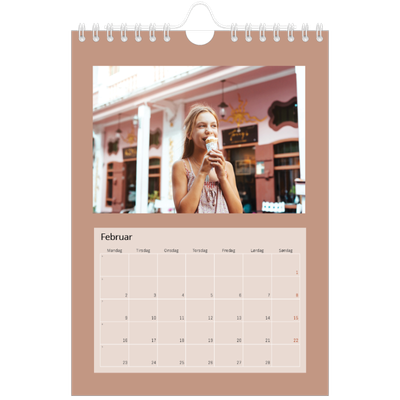 A5 Foto Kalender — Jordfarver [Februar]