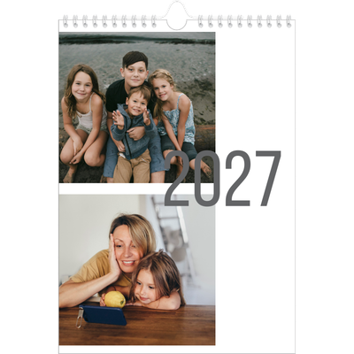 Fotokalender A4 (20 x 30 cm) — Måneder i tal [kalender forside]