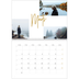 Fotokalender A4 dobbelt (30 x 40 cm) — Guldstift [Marts]