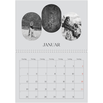 Fotokalender A4 dobbelt — Den åbne vej