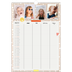 Familiekalender A3  — Rustik familiekalender - familie på 4 [Marts]