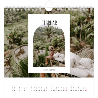 Årskalender kvadratisk — Den åbne bue [Februar]