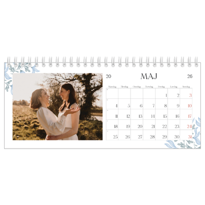 Bordkalendere — Elegant blomstret [kalender forside]