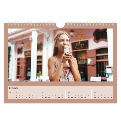 Fotokalender A4 — Jordfarver [Februar]