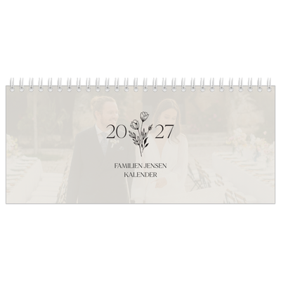 Bordkalendere — Initialer i blomst [kalender forside]