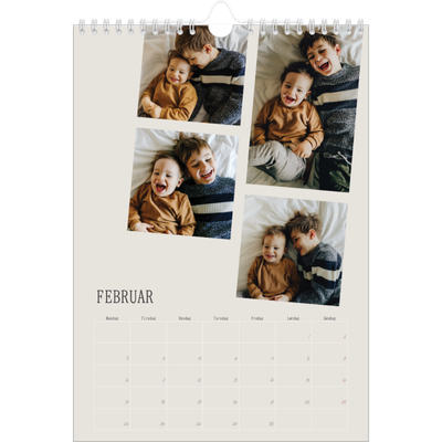 Fotokalender A4 (20 x 30 cm) — Dynamiske billeder [Februar]