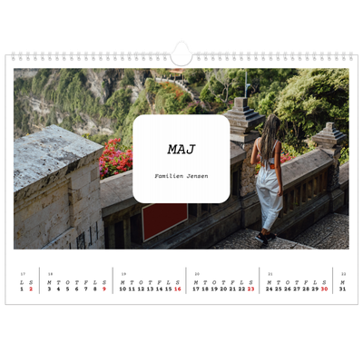 A3 Foto Kalender — Den fulle historie [Maj]