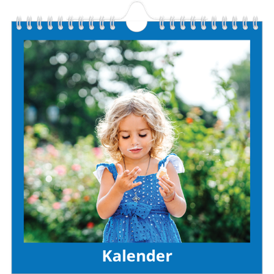 Årskalender kvadratisk — Stilrene farver [kalender forside]