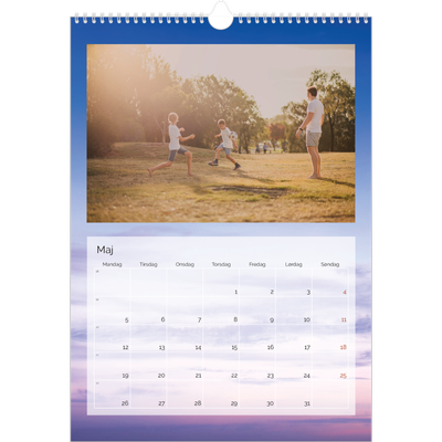 Årskalender A3 — Skyer [kalender forside]