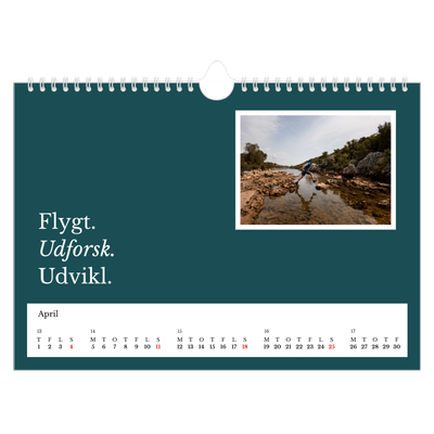 Fotokalender A4 — Redaktionel Jord [April]