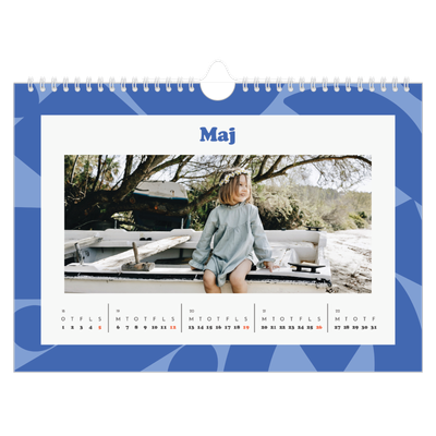 Fotokalender A4 — Farveglad mønster [kalender forside]