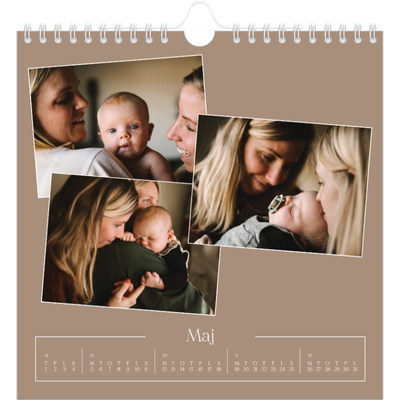 Årskalender kvadratisk — Vores minder [kalender forside]