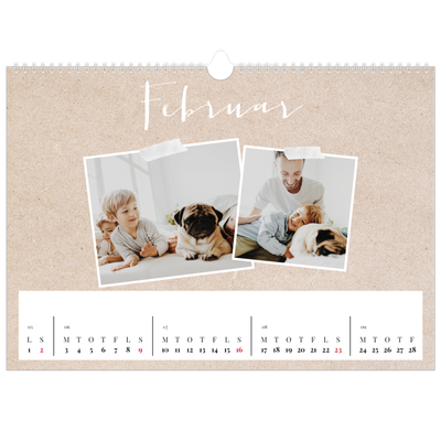 A3 Foto Kalender — Scrapbogs kalender [Februar]