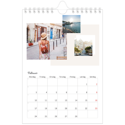 A5 Foto Kalender — Pastellfarver [Februar]