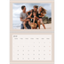 Fotokalender A4 dobbelt (30 x 40 cm) — Jordfarver [Januar]