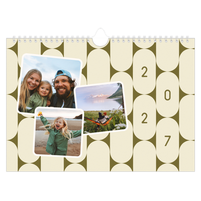 Fotokalender A4 — Retro mønstre [kalender forside]